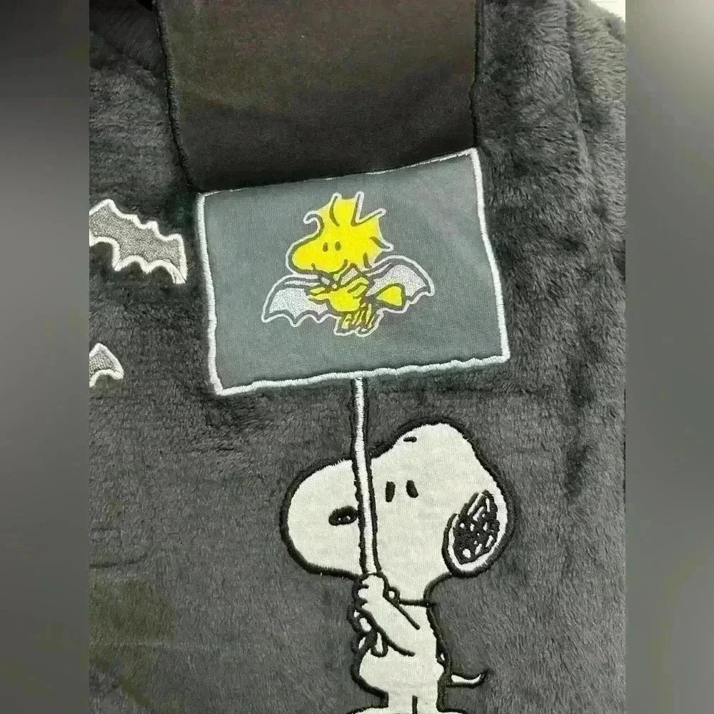 Peanuts Halloween Snoopy Faux Fur Fleece Sweatshirt Pants Baby Outfit 18M NWT - Picture 4 of 6